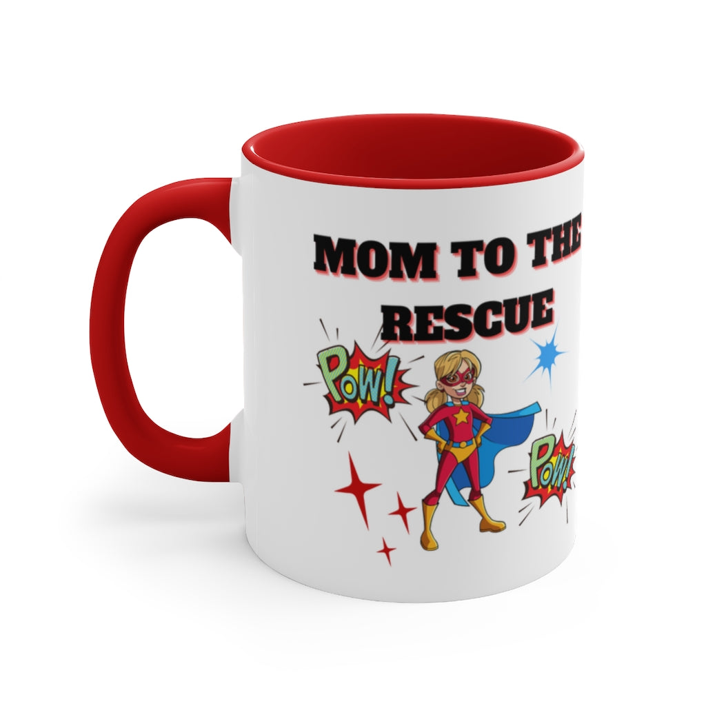 Roobee Red and Gold Foil Super Mom Mug, 1 Count